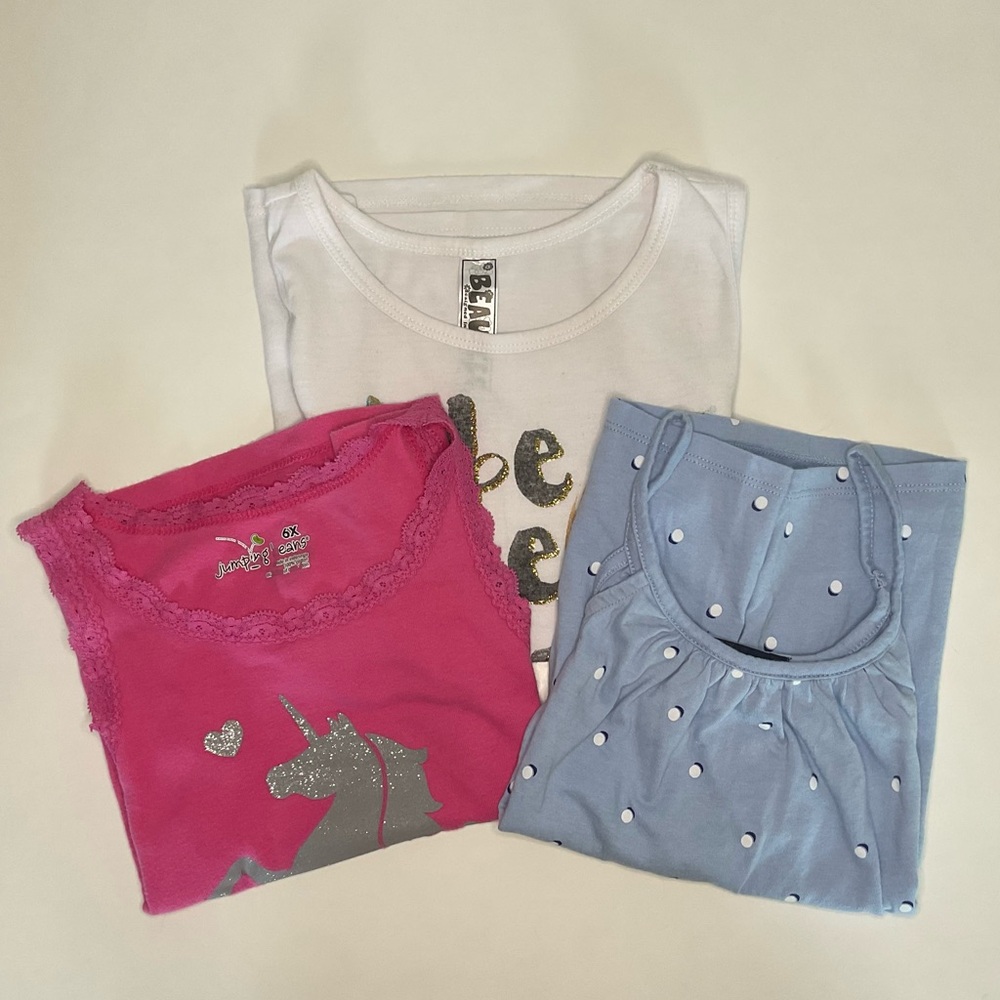 Kids Colorful Tank Tops - Lot of 3